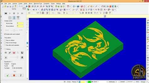 Mastercam X5 Cnc Engraving Art 197 Youtube