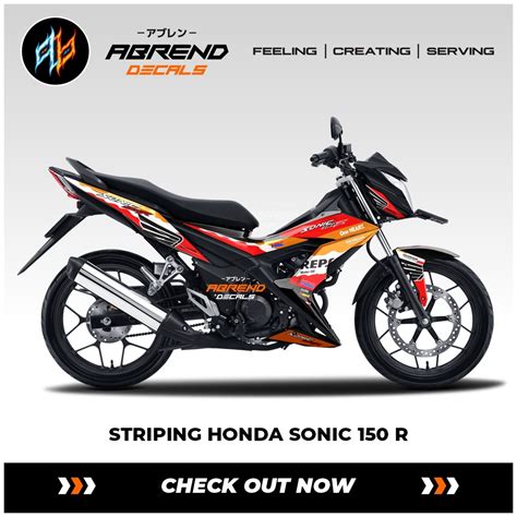 Jual Striping Honda Sonic Repsol Stiker Motor Honda Sonic R