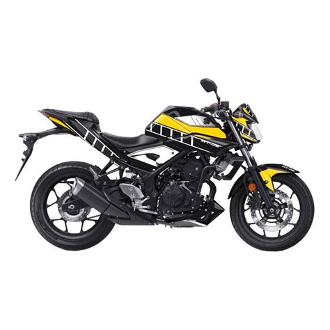 Kit déco Kutvek brillant Vintage Jaune Yamaha MT 03 20 21 Pièces