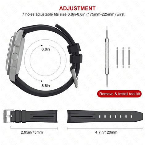 Correas Para Reloj Moonswatch Correa De Goma Curva Sin Espacio