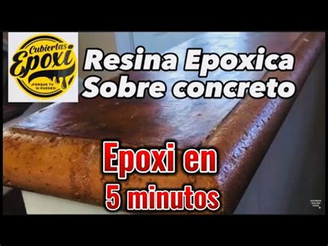 Epoxi En Minutos Barra De Concreto Youtube