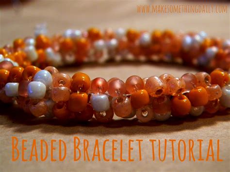 Easy Beaded Bracelet Tutorial | Make Something Daily