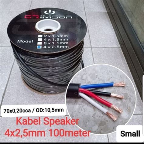 KABEL SPEAKER CRIMSON 4 X 2 5mm SMALL 100 METER GAMPANG DISOLDER