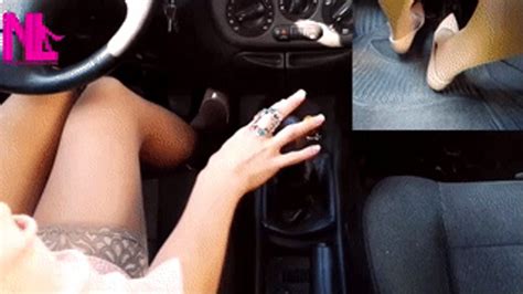 Sensual Driving In Nude Gianvito Rossi Pumps And Nude Stockings Nylladys Foot Fetish Videos