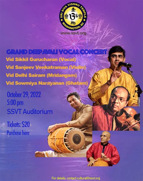 Ssvt Carnatic Concert Dc Indian Music Circle