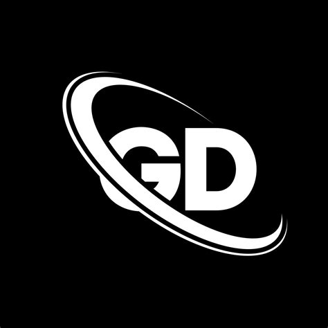 Logo Gd Conception Gd Lettre Gd Blanche Création De Logo De Lettre