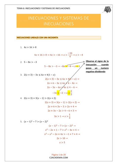 PDF TEMA 6 INECUACIONES Y SISTEMAS DE INECUACIONES DOKUMEN TIPS