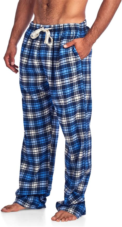 Ashford And Brooks Mens Super Soft Flannel Plaid Pajama Sleep Pants