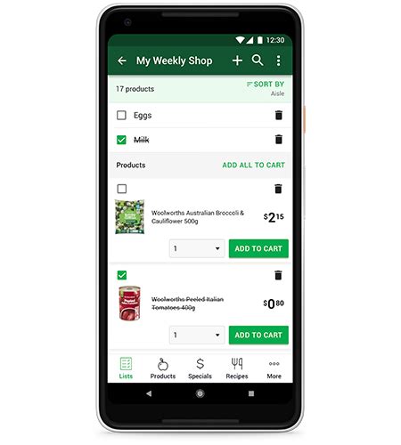 Woolworths App Woolworths