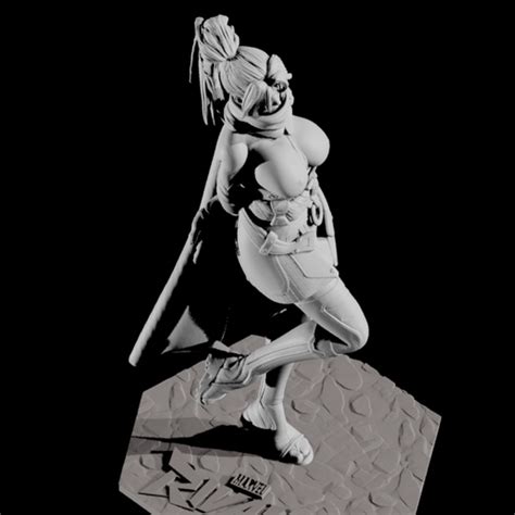 Psylocke X Men Naked Action Figure From Marvel Rivals For D Printing Stl File For D