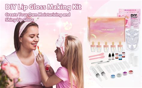 Gogoparty Diy Lip Gloss Making Kit 30pcs Diy Lip Gloss Making Set Fun Makeup T