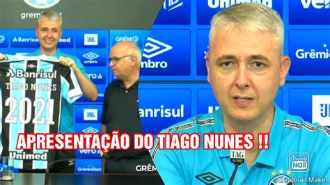 Coletiva De Apresenta O Do Tiago Nunes No Gr Mio Youtube