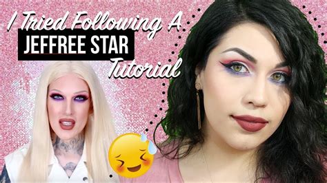 I Tried Following A Jeffree Star Makeup Tutorial Youtube