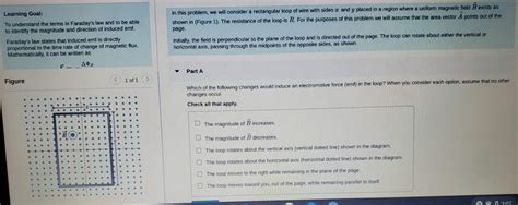 Which Of The Following Changes Would Induce An Electromotive Force Emf