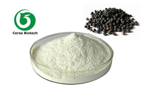 Black Pepper Extract Piperine 95 98 Anti Convulsion Piper Nigrum 80 Mesh