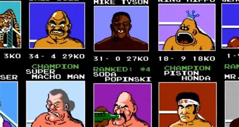 Every Mike Tyson Punch Out Character Bios Ranks Info And More