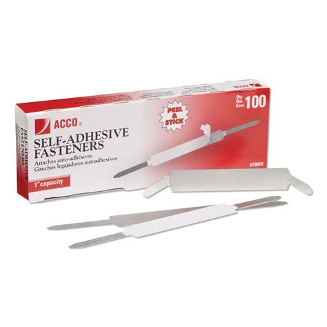 Acc70010 Acco Self Adhesive Paper File Fasteners Zuma