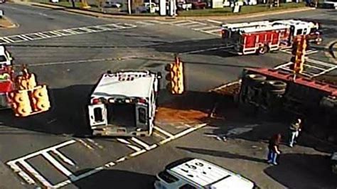 Charlotte Traffic South Boulevard Closed After Dump Truck Overturns