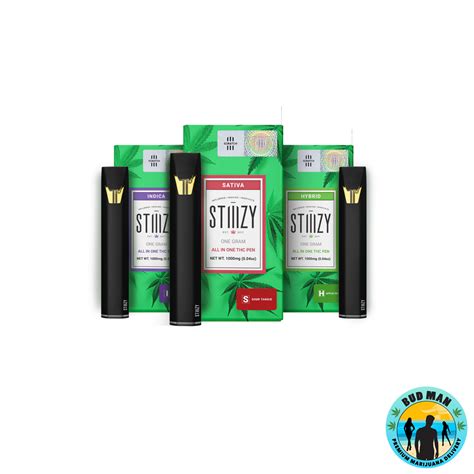 Stiiizy All In One Disposable Thc Pen 1 Gram 10 Options Bud Man