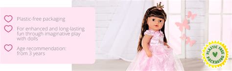 baby born deluxe princess gown  accessories  dolls