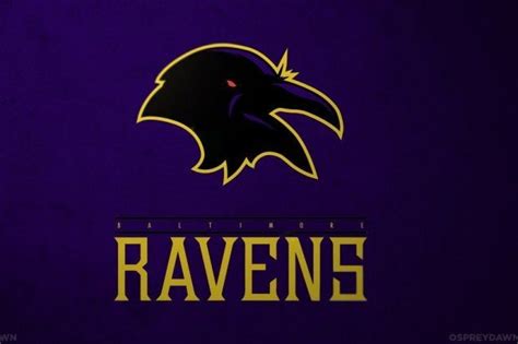 Baltimore Ravens Redesigned Nfl Logos 32 Nfl Teams Nfl Teams Logos