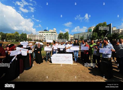 Gaza City The Gaza Strip Palestine 9th Sep 2018 Graduates From