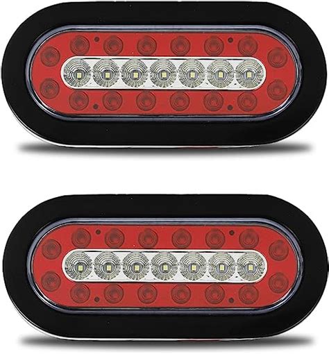 Amazon FSBCGT 2Pcs 6 3 Inch Oval Truck Trailer Led Tail Lights 23