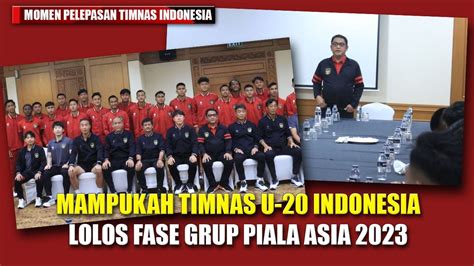 Sambutan Manajer Timnas Saat Pelepasan Garuda Muda Ke Piala Asia