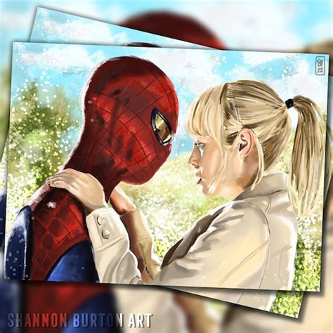 The Amazing Spider Man 2 Gwen Stacy And Peter Parker Kiss