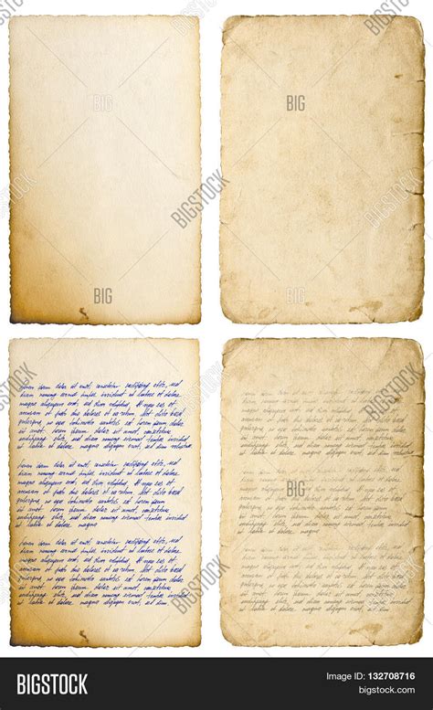 Old Paper Sheets Edges Image Photo Free Trial Bigstock