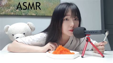 Asmr 날치알 먹방 Flying Fish Roe ナルチアル食べる音 Youtube