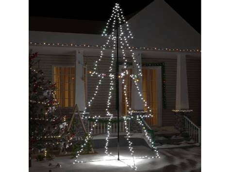 Árvore de Natal em Cone VIDAXL 328593 143 x 250 cm 360 LEDs Metal