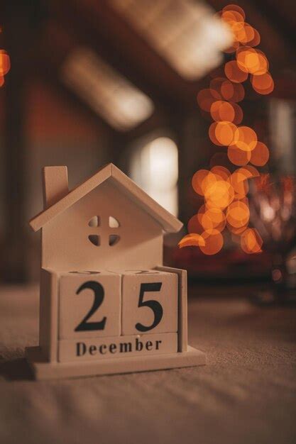 Cubo de madera calendario hecho a mano 25 de diciembre decoración de ...