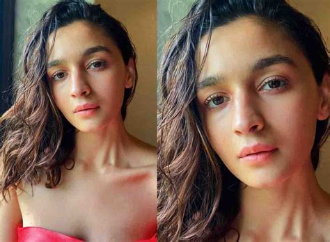 Alia Bhatt Hot In Red Saree Filmy19