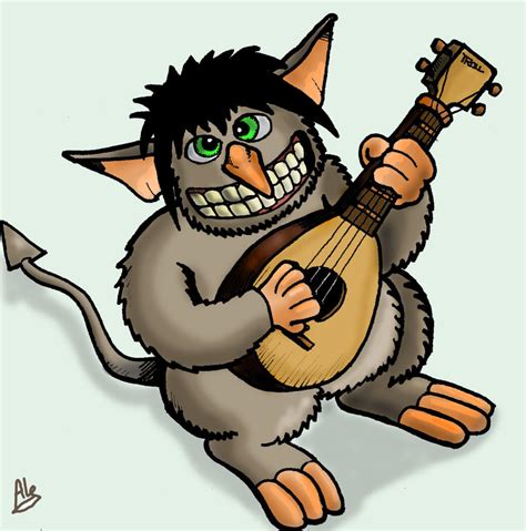 Cute Troll Playing Lute by SnipperWorm on DeviantArt