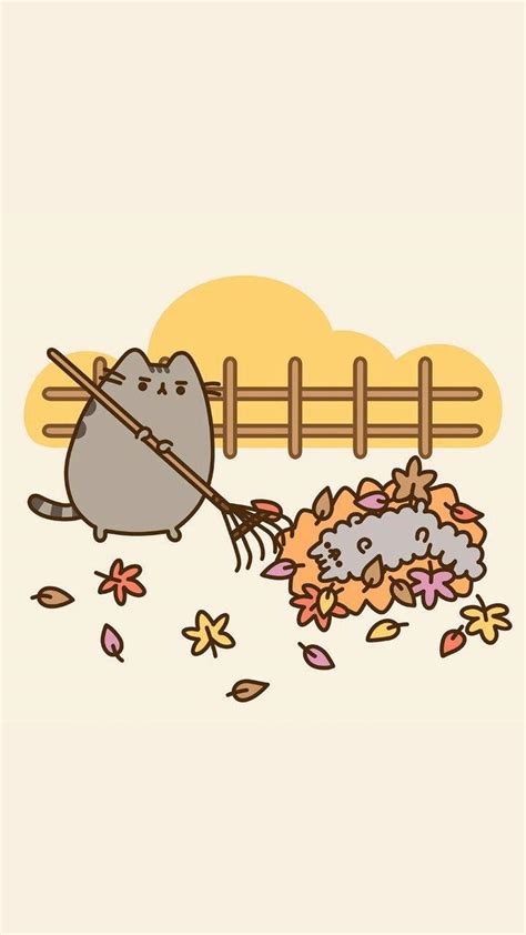 Pusheen Fall Wallpapers Top Free Pusheen Fall Backgrounds