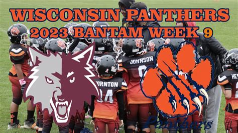 Prairie Ridge Wolves Wisconsin Panthers Tcyfl Bantam Youth Football