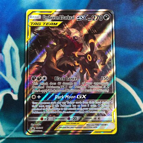 Umbreon Darkrai GX SM241 Full Art Promo Black Star Ultra Rare Pokemon