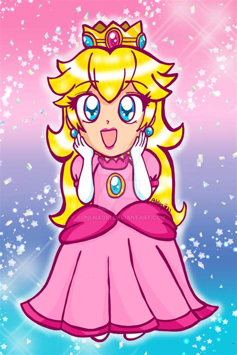 Chibi: Princess Peach-2021 by Yuni-Naoki on DeviantArt