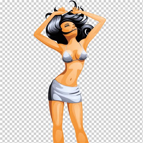 Mujer En Bikini Ilustracion Png Klipartz