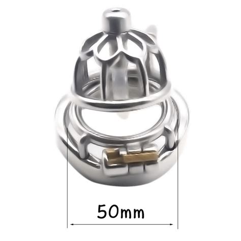 Vbnml Stainless Steel Plum Blossom For Men With Catheter Anti Off Ring