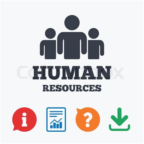 Human Resources Sign Icon Hr Symbol Stock Vector Colourbox