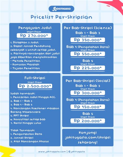 Jasa Joki Skripsi Kuliah Layanan By Jokitugaslo Jokitugaslo