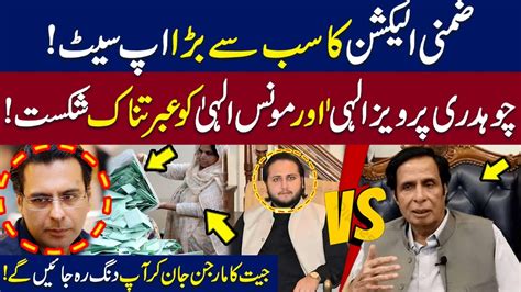 Massive Upset In ByElection Chaudhry Pervez Elahi And Moonis Elahi