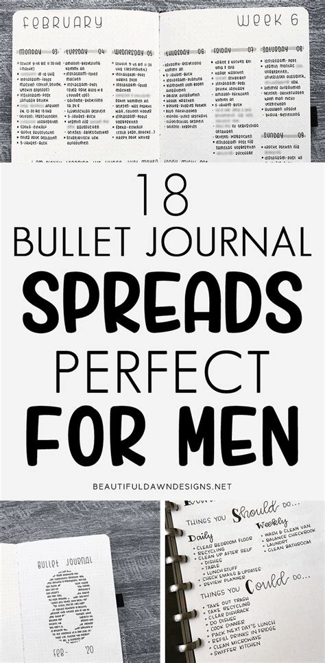 Pin On Bullet Journal For Men