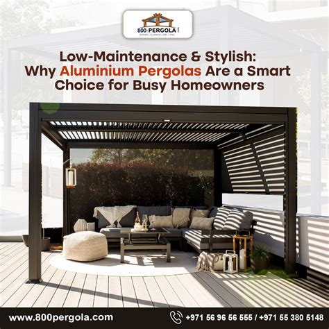 Low-Maintenance & Stylish: Why Aluminium Pergolas Are a Smart Choice