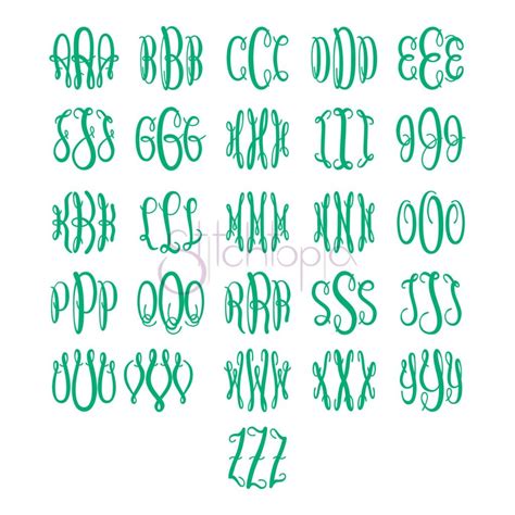 Monogram Embroidery Font Bundle Fonts Stitchtopia