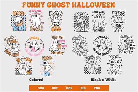 Funny Halloween Ghost Svg And Sublimation Graphic By Dadan Pm · Creative