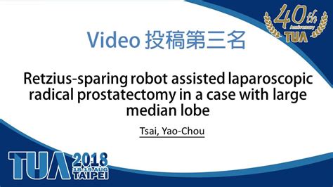 Retzius Sparing Robot Assisted Laparoscopic Radical Prostatectomy In A