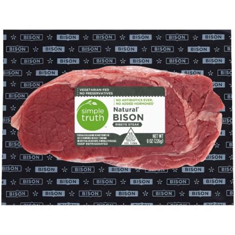 Simple Truth Natural Bison Ribeye Steak 8 Oz Fred Meyer